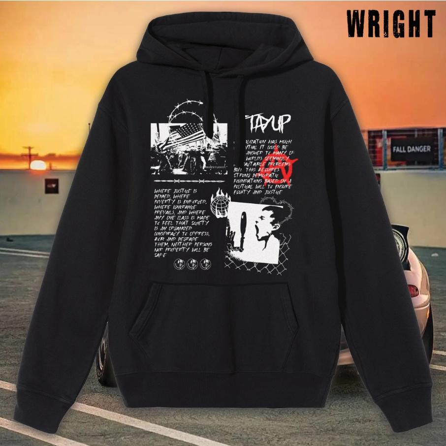 Áo hoodie Wright stayup boy streetwear unisex
