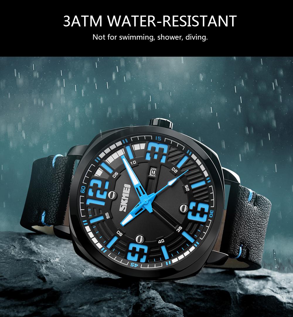 Đồng hồ đeo tay nam SKMEI Fashion Quartz Chống nước 3ATM-Màu cà phê