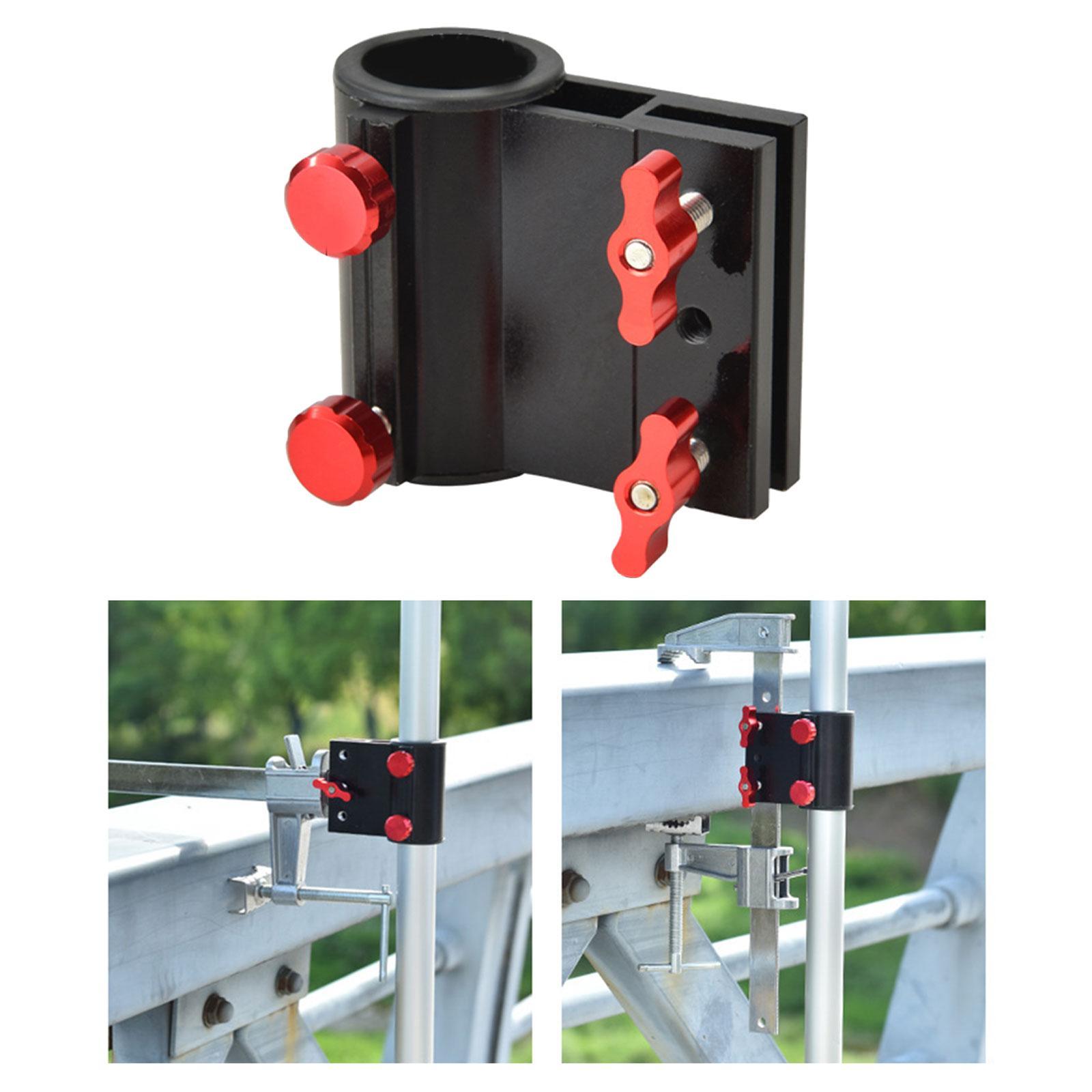 Bridge Fishing Umbrella Mount Umbrella Holder Heavy Duty Metal Aluminum Alloy Multipurpose Umbrella Stand Umbrella Fixed Clip for Fence Deck