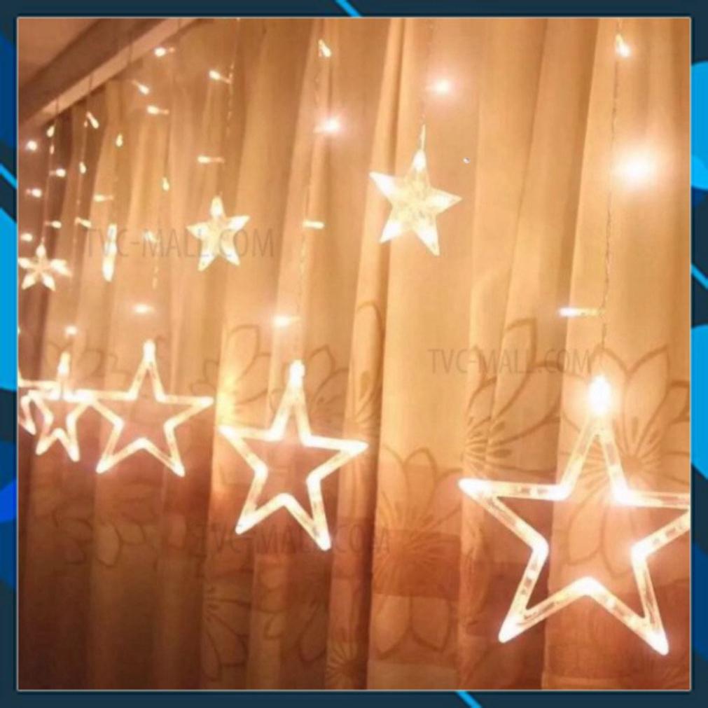 Đèn nháy thả mành hình ngôi sao 12 đèn trang trí siêu đẹp |