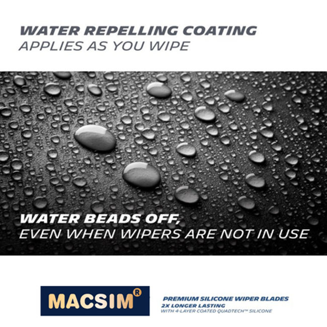 Combo cần gạt nước mưa ô tô Nano Silicon Macsim cho xe Mazda3 2006-2012