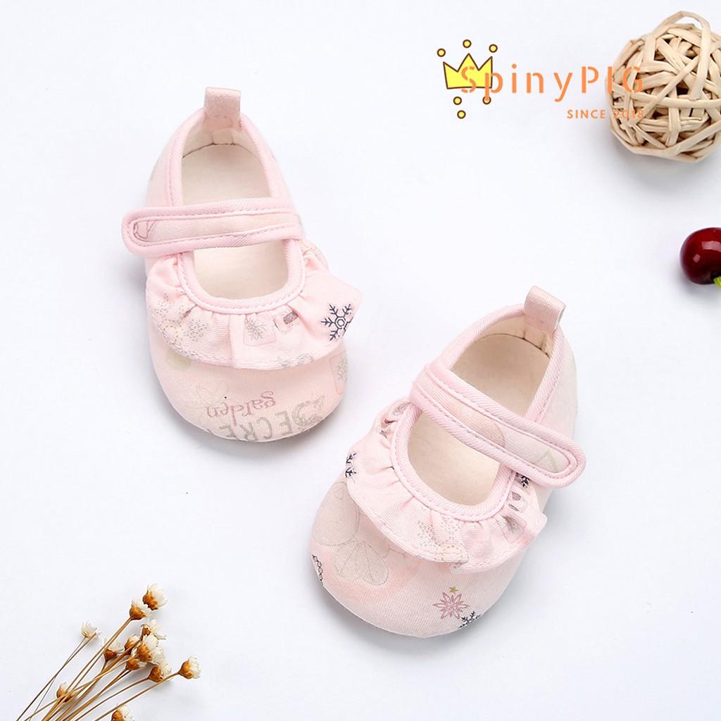 Giày tập đi cho bé 0-18 tháng tuổi chống trơn trượt chất liệu cotton hàng siêu xinh