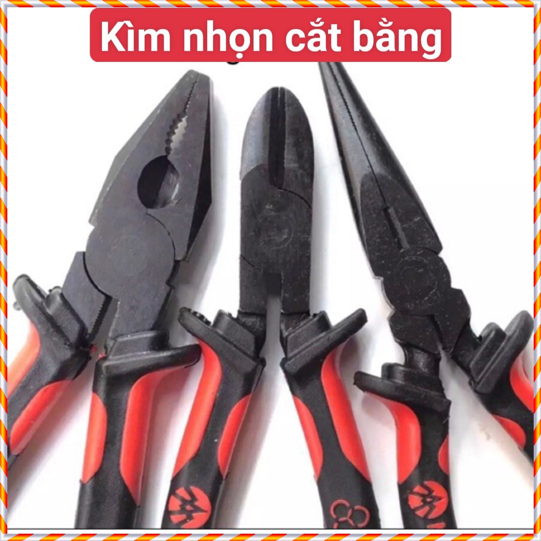 [Rẻ vô địch]BỘ 3 CÂY KÌM NHỌN KIỀM CẮT ĐỎ KỀM BẰNG CÁC LOẠI ĐA NĂNG