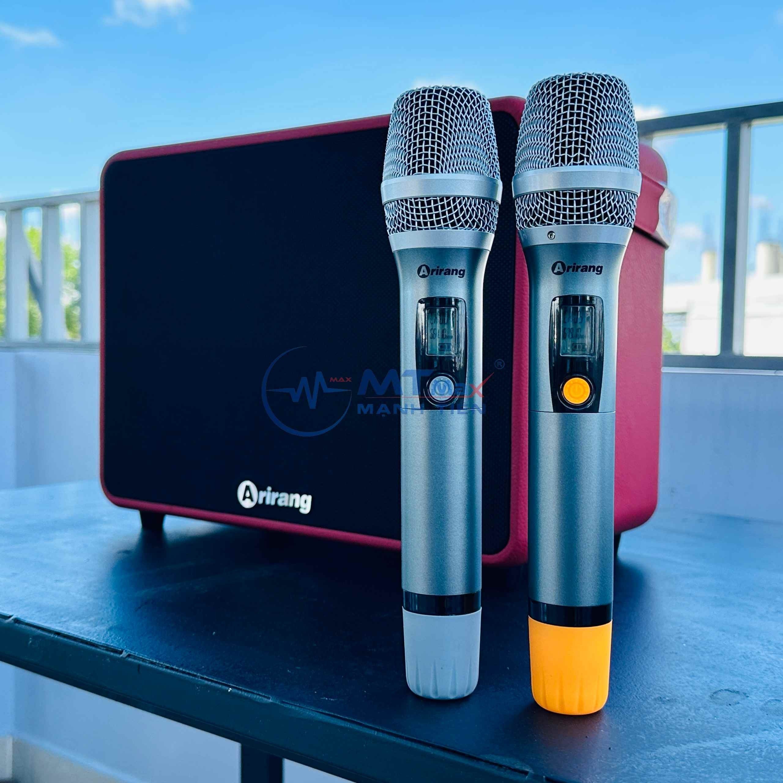 Loa Di Động Xách Tay Arirang MB3 – Bass 20 Công Suất Lớn Kèm 2 Micro Karaoke Diên Mạo Trung Trung, Năng Động, hàng chính hãng