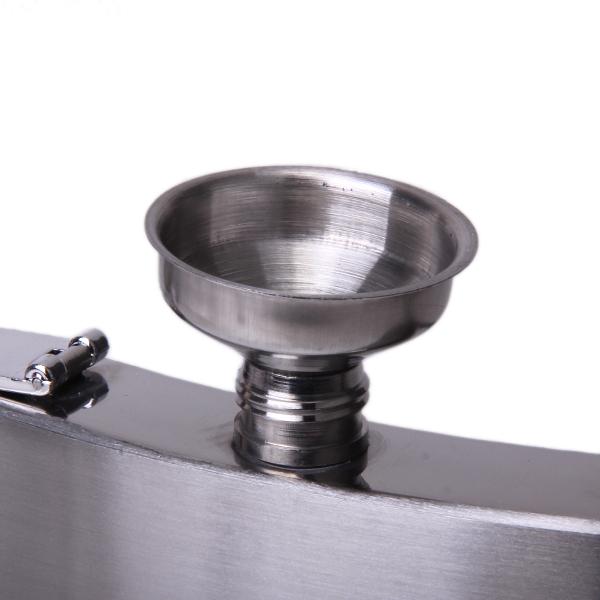 2Pcs Stainless Steel 3.6cm Dia. Small Funnel for Hip Flask Wine Vodka
