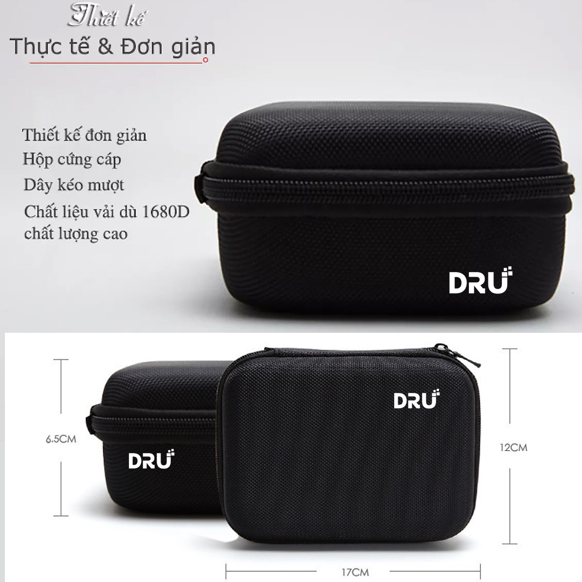 Hộp/ Túi đựng sạc và phụ kiện dành cho Macbook DRU - Hàng chính hãng