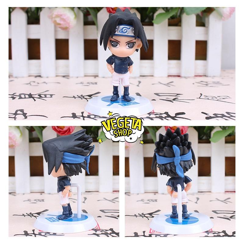 Mô hình Naruto - Set 6 nhân vật Uzumaki Naruto Uchiha Sasuke Haruno Sakura Hatake Kakashi Momochi Zabuza Haku - Cao 7cm