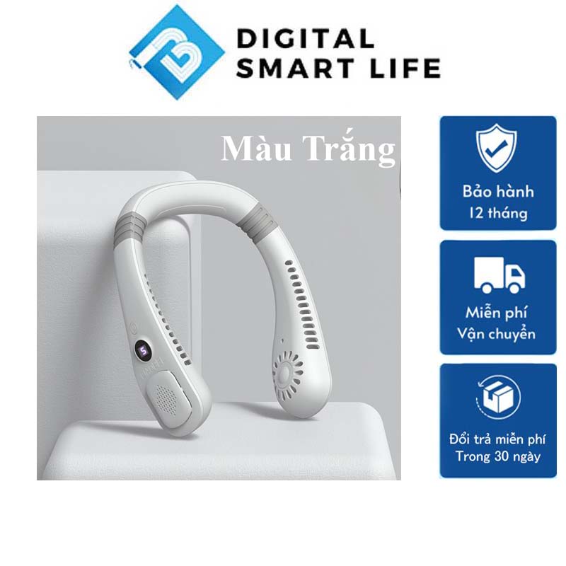 Quạt Mini Đeo Cổ Không Cánh YCG-23 Tích Điện 5 Cấp Độ Màn Hình Đèn Led Quạt Điều Hòa Mini Thiết Kế Gọn Nhẹ Dung Lượng Pin Lớn Thích Hợp Khi Ra Ngoài Thể Dục Thể Thao