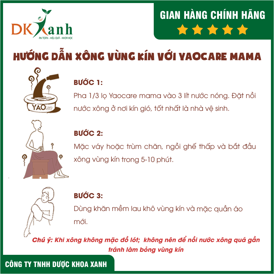 [HSD 8/2025] Combo 4 hộp Xông tắm sau sinh Yaocare Mama