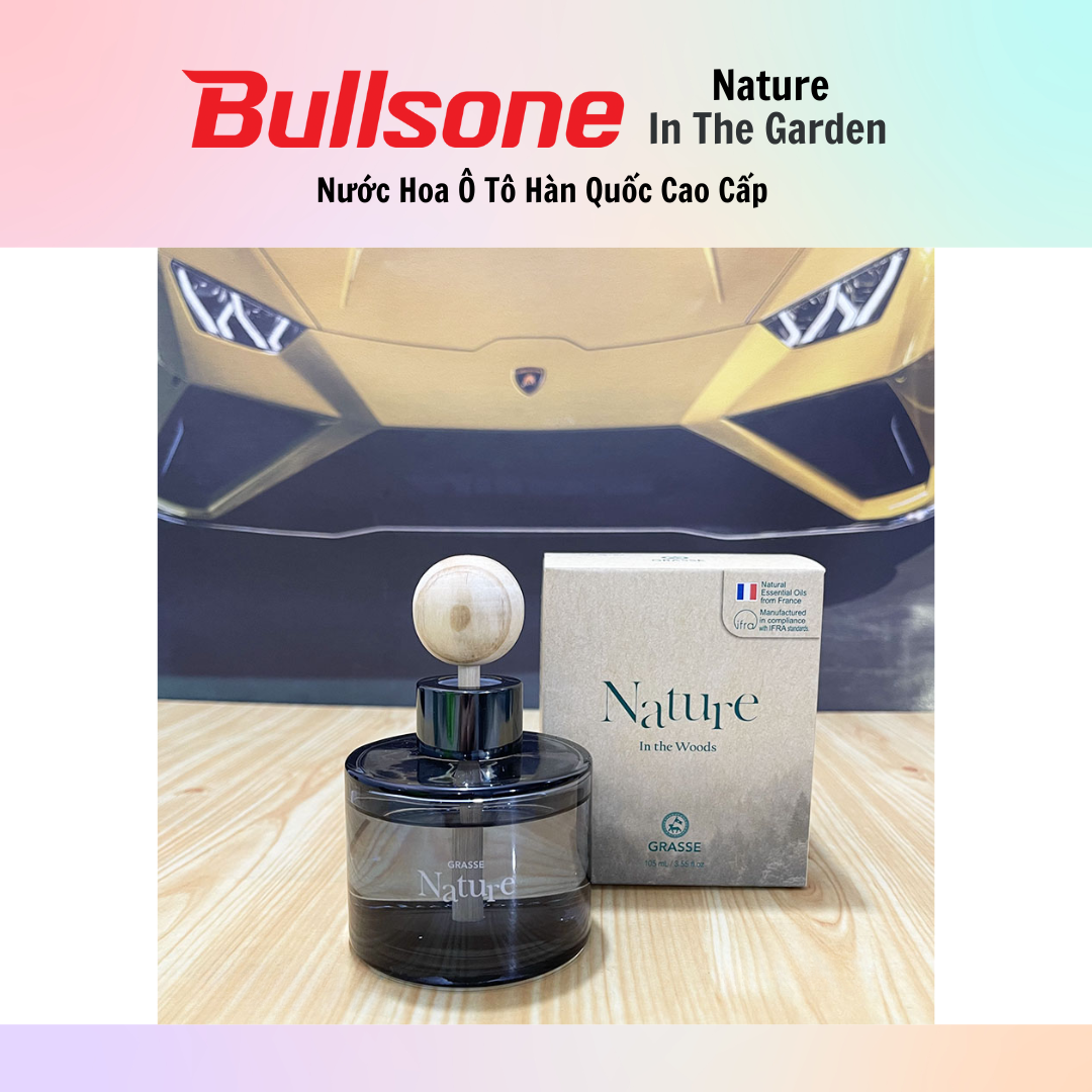 Nước hoa ô tô cao cấp Bullsone Grasse Nature 105ml - Hàng chính hãng - Nhiều hương lựa chọn
