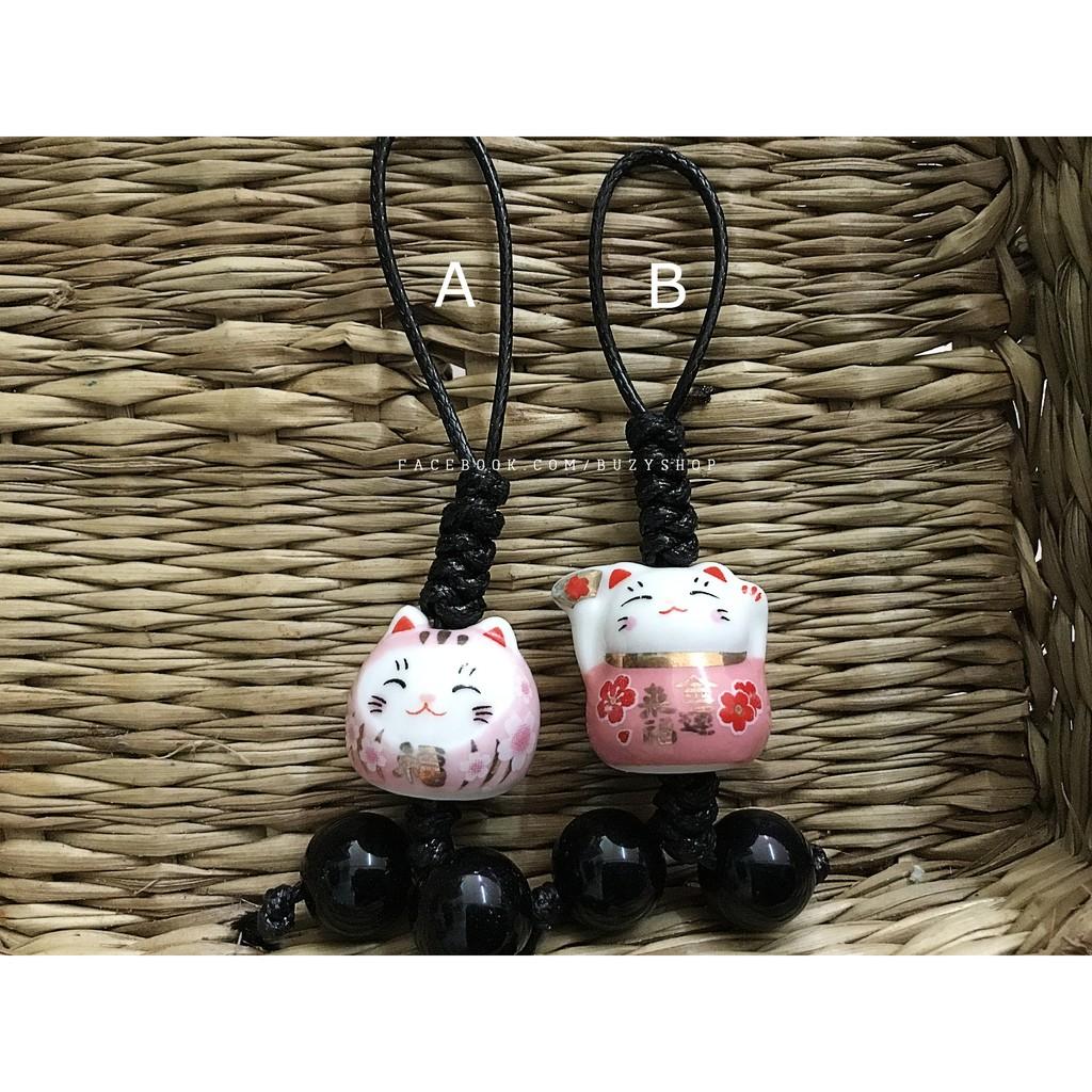 Móc khóa mèo neko may mắn