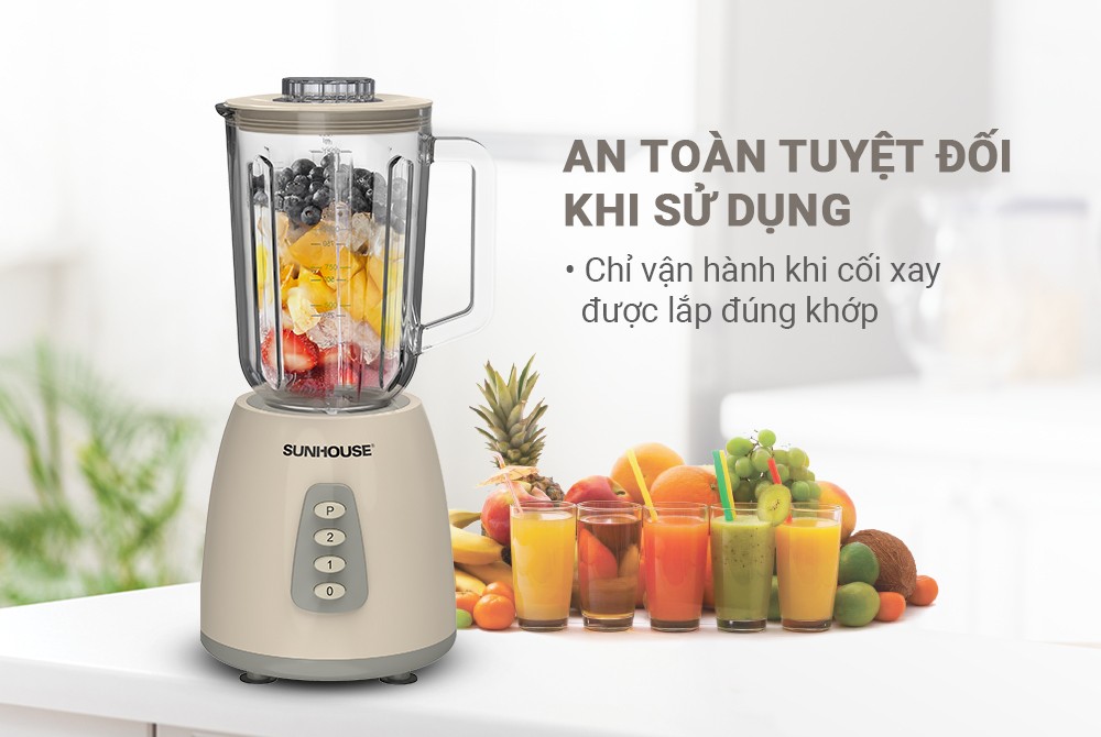 Máy xay sinh tố đa năng SHD5331, Dung tích 1.5L - 2 cối đa năng - Xay sinh tố, Xay thịt - Công suất 350W - Hàng chính hãng