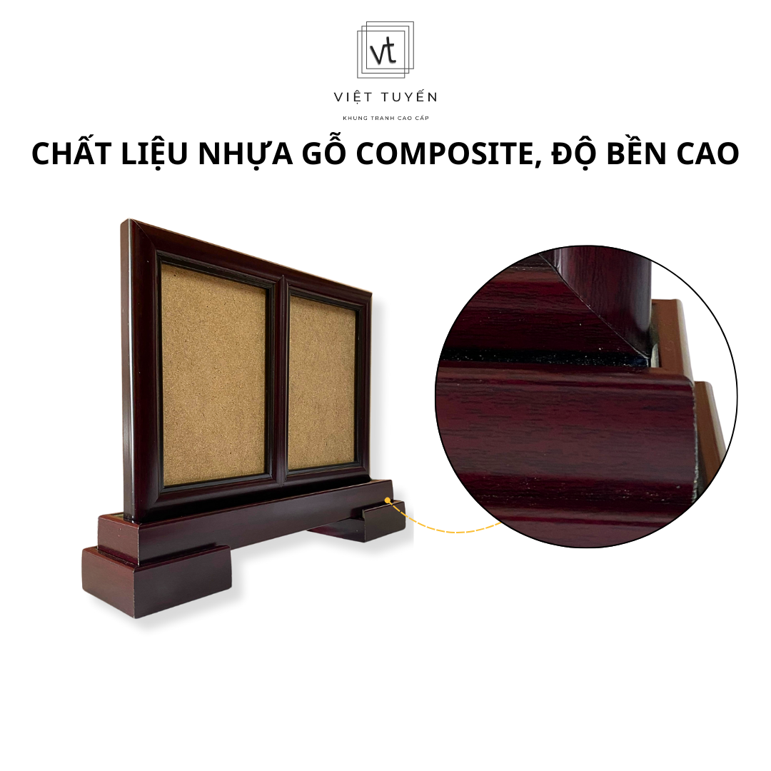 Khung đế thờ đôi hiện đại nhiều kích thước Việt Tuyến - chất liệu nhựa composite