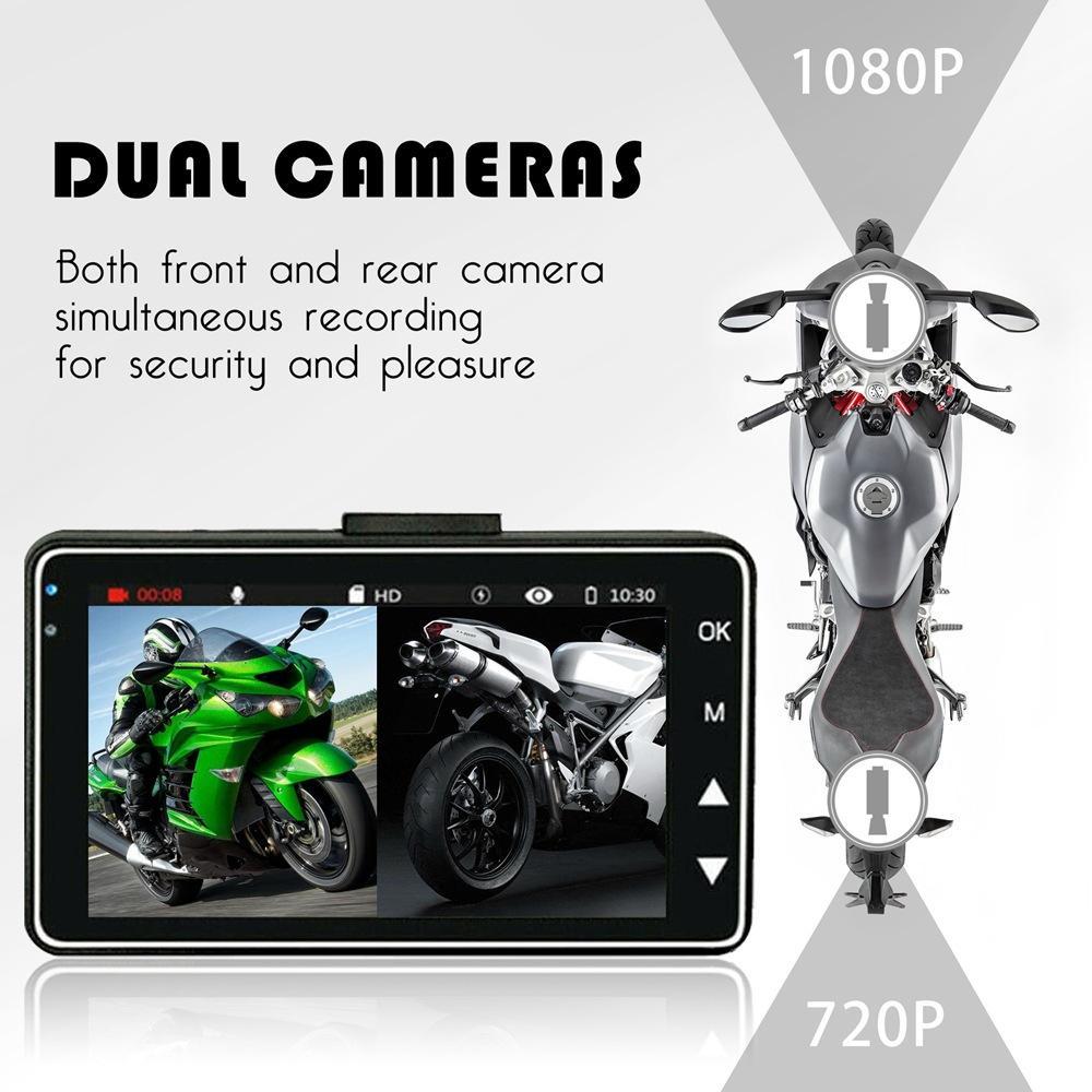 Camera hành trình xe máy có màn hình rời 3inch DVR 1080P HD