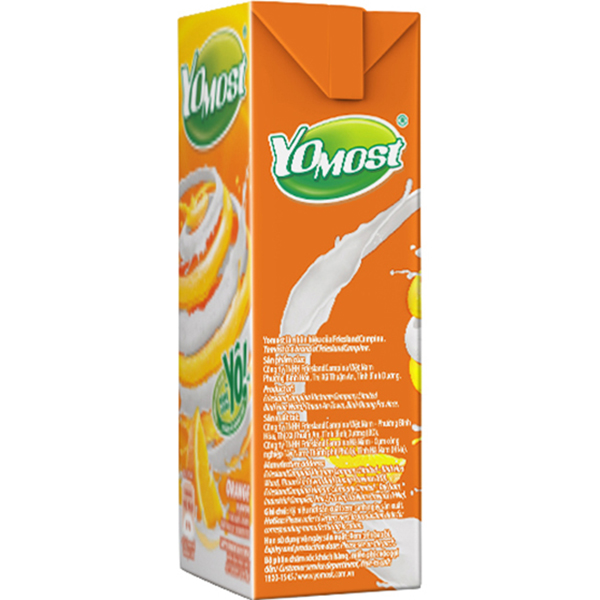 Thùng 48 Hộp Sữa Chua Lên Men Tự Nhiên Yomost Vị Cam (170ml/Hộp)