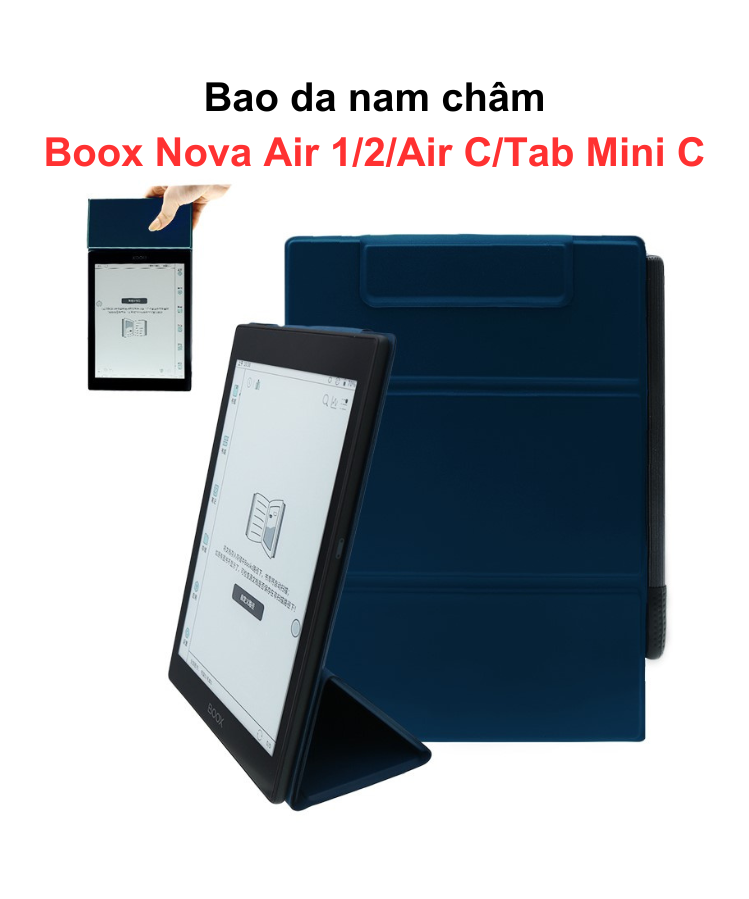 Bao Da Cover Nam Châm Cho Boox Nova Air/Nova Air 2/Nova Air C, Case Kiêm Giá Đỡ Boox Nova Air/Nova Air 2/Nova Air C