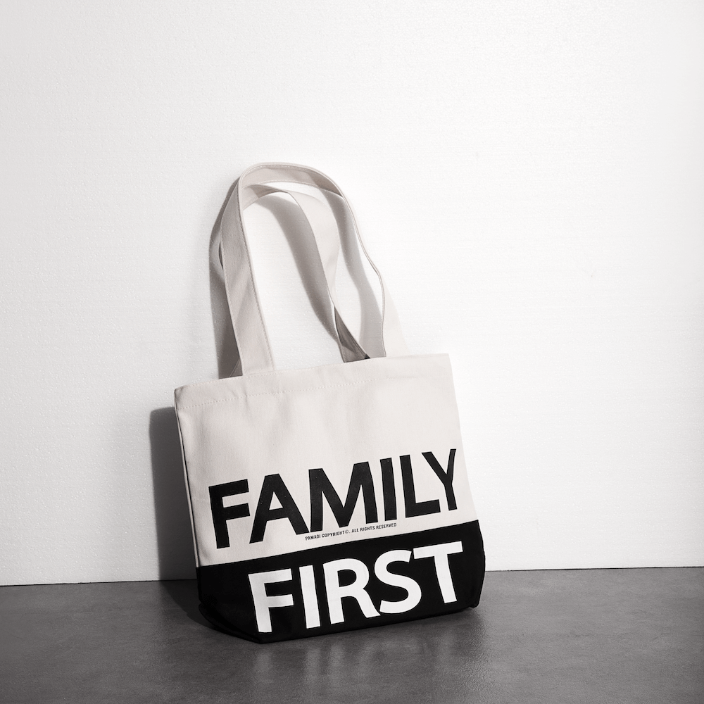 Túi Tote Bag Family First 2 Lớp Cao Cấp Hình In Sắc Nét