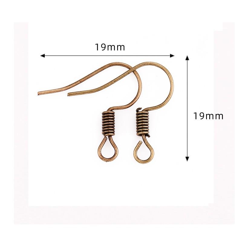 Set 200 Móc Cài Dùng Làm Hoa Tai 20x22mm Handmade