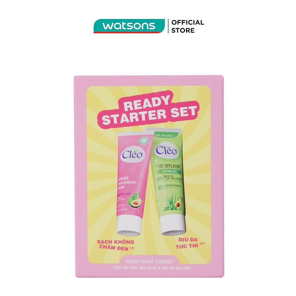 Combo Cléo (Kem Tẩy Lông Cléo Avocado 25g+Gel Làm Dịu Da Sau Tẩy Lông Cléo 20g)