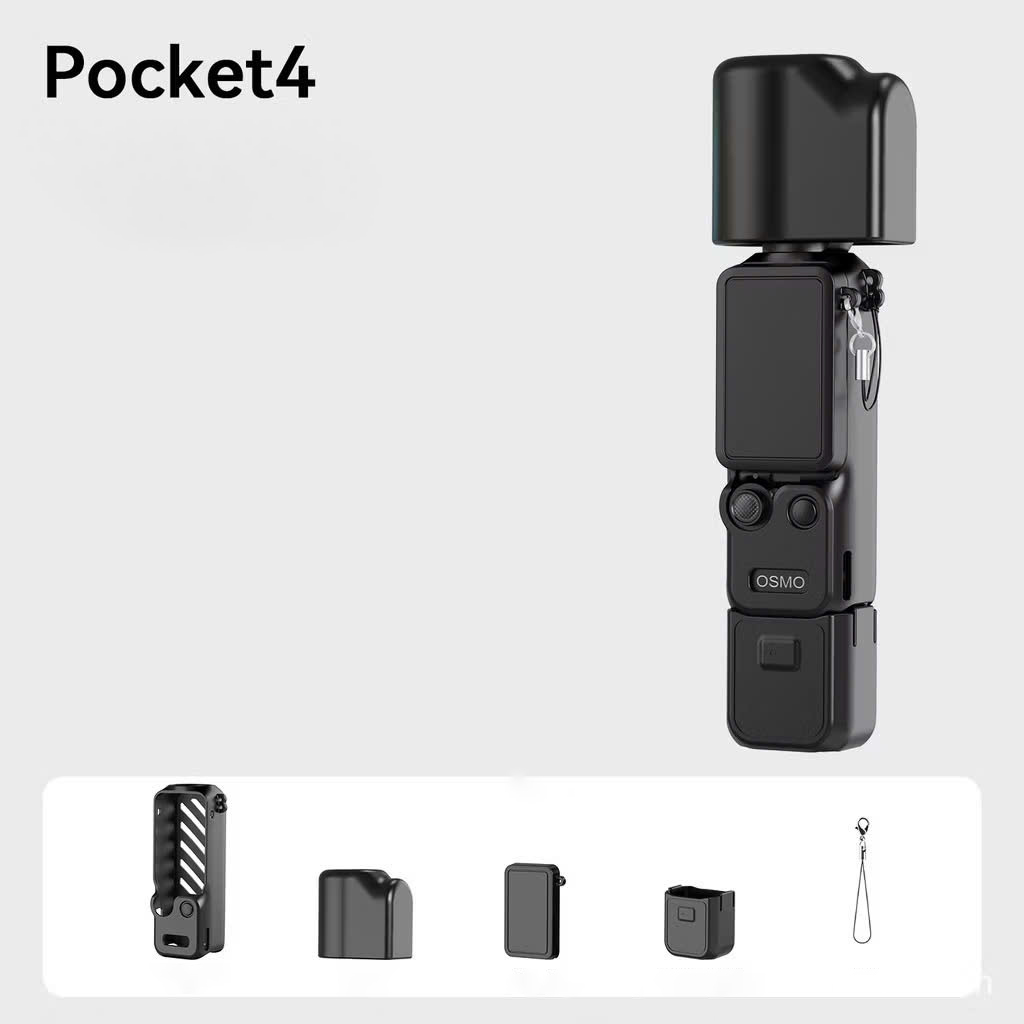 Ốp silicon bảo vệ DJI Osmo Pocket 3 4 combo Tay Cầm Máy Ảnh Gimbal Vỏ Chống Trầy Xước Vỏ Bảo Vệ Mềm Nắp ống kính - HÀNG CHÍNH HÃNG