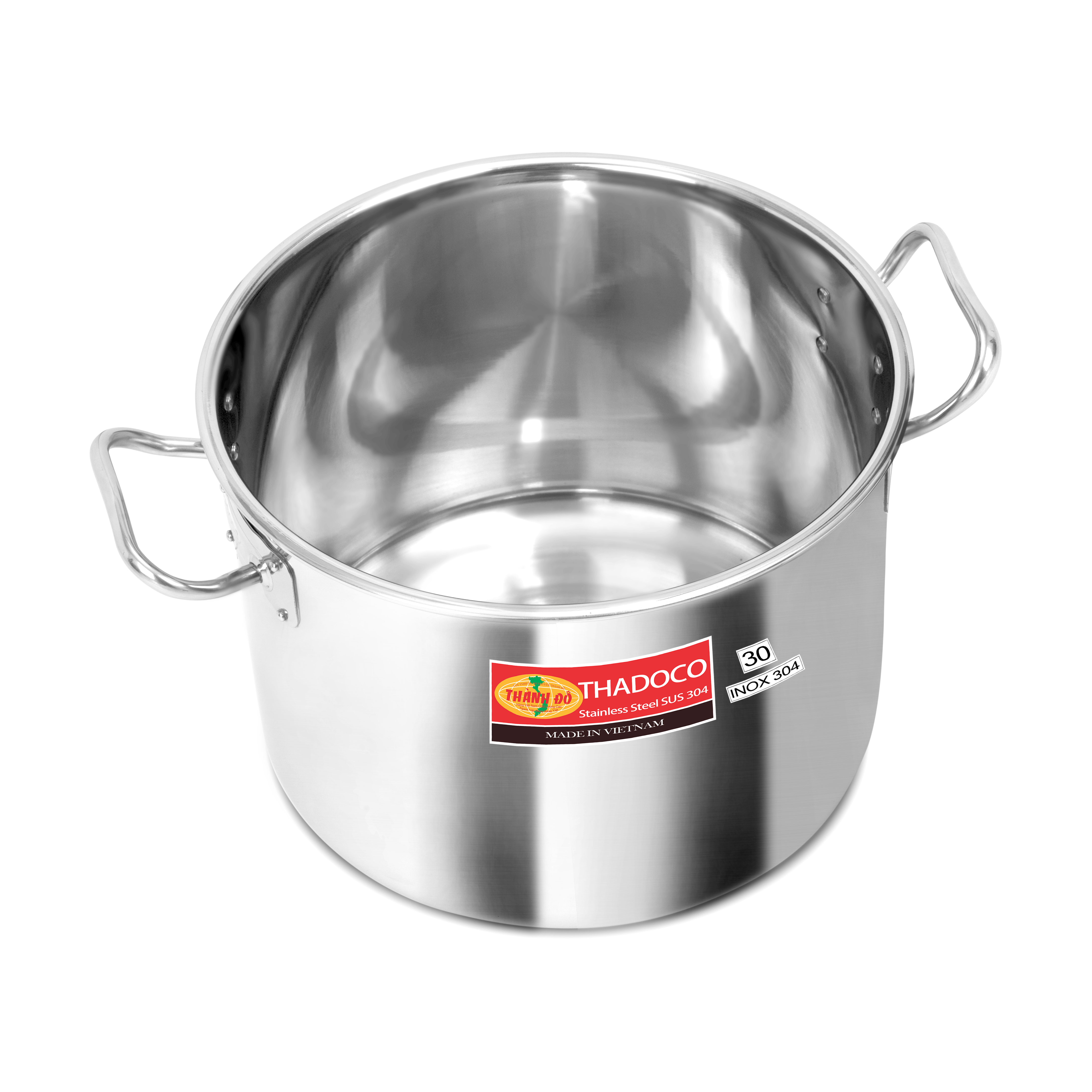 NỒI LUỘC GÀ INOX 304 THÀNH ĐÔ 28CM - NỒI HẦM INOX 14L