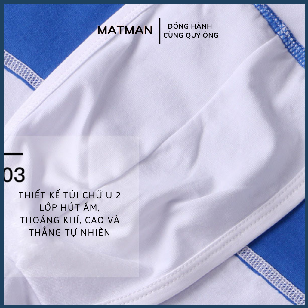 Quần lót nam boxer quần boxer cotton thoáng khí quần sịp đùi nam