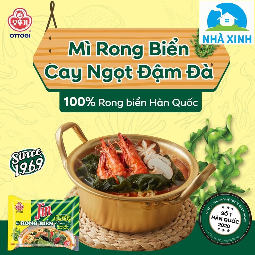 Hình ảnh Lốc 5 Gói Mỳ Jin Rong Biển Ottogi 120g