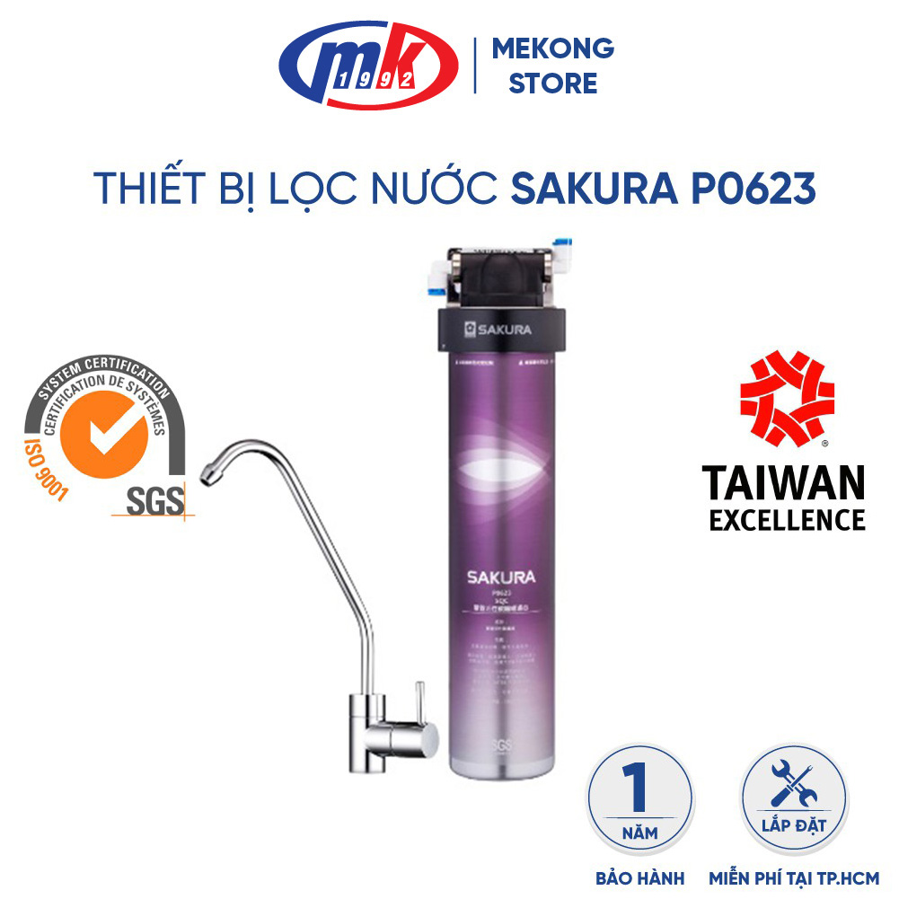 Thiết Bị Lọc Nước SAKURA P0623, Lọc Sạch Kim Loại Nặng - Hàng chính hãng