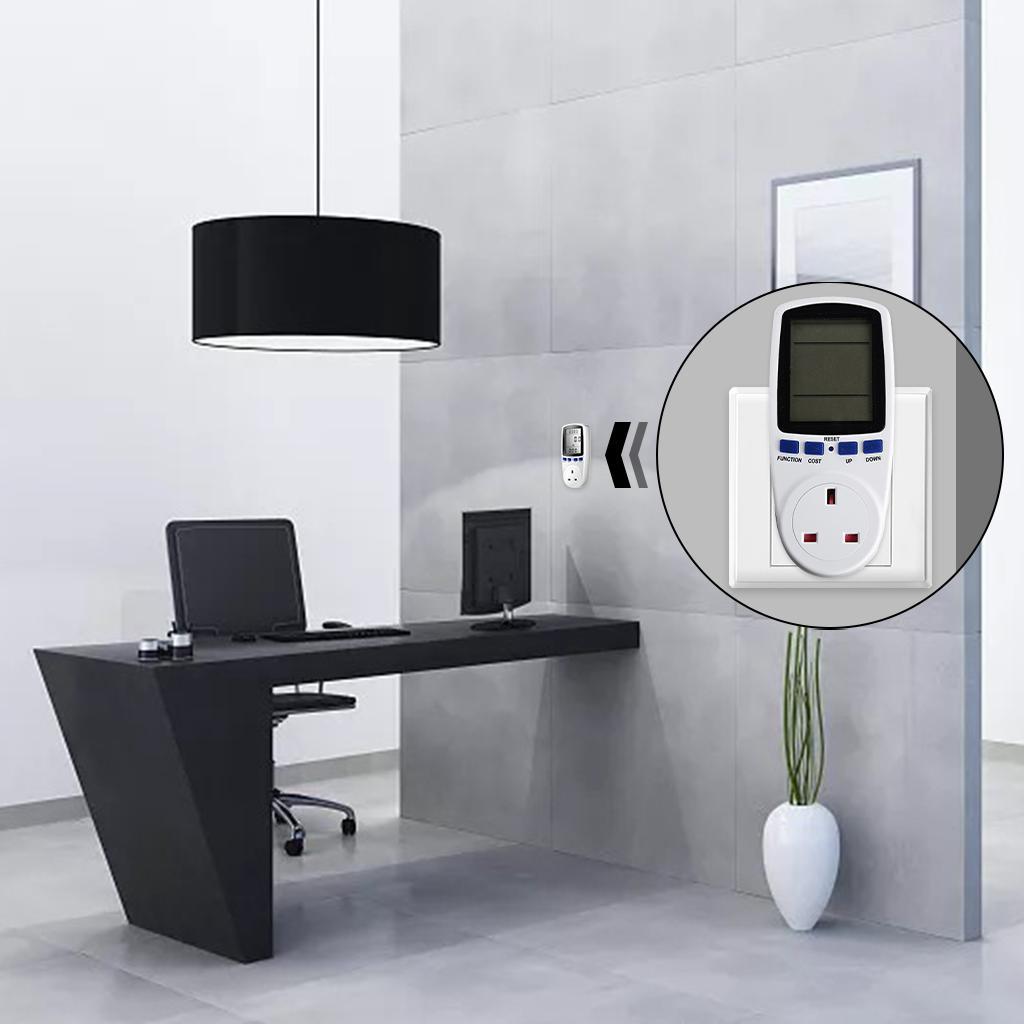 Electricity Power Meter with Large Display Screen Electricity Analyzer Plug Socket Electrical Energy Monitor