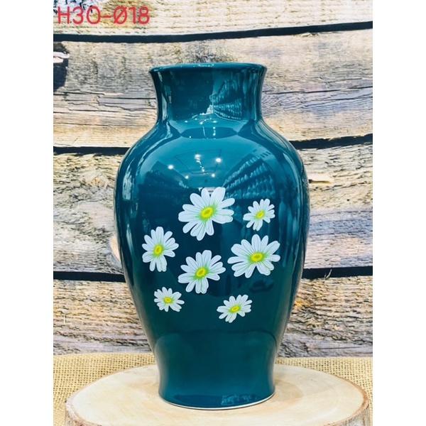 Các mẫu Bình cắm hoa men xanh lục bảo. Gốm sứ Bát Tràng.