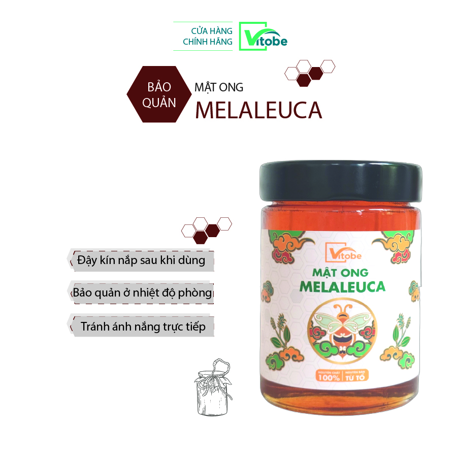 Mật Ong Melaleuca Vitobe - Hữu cơ 100%