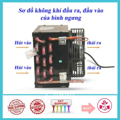 DÀN NÓNG COIL FNA 1.6/8.4 1HP lớn KÈM QUẠT 75W SỬ DỤNG TRONG ĐIỆN LẠNH VÀ CÁC THIẾT BỊ LÀM LẠNH