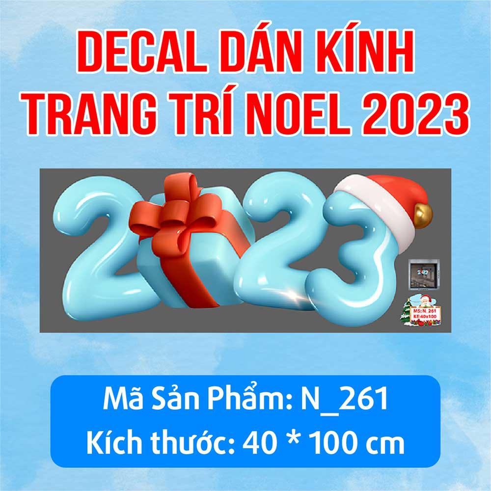 DECAL TRANG TRÍ GIÁNG SINH 2023 COMBO SỐ 57
