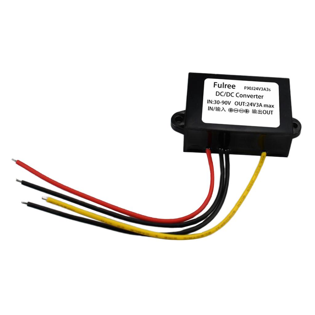 DC/DC Power Converter Regulator Module Adapter 30-90V to 24V 3A