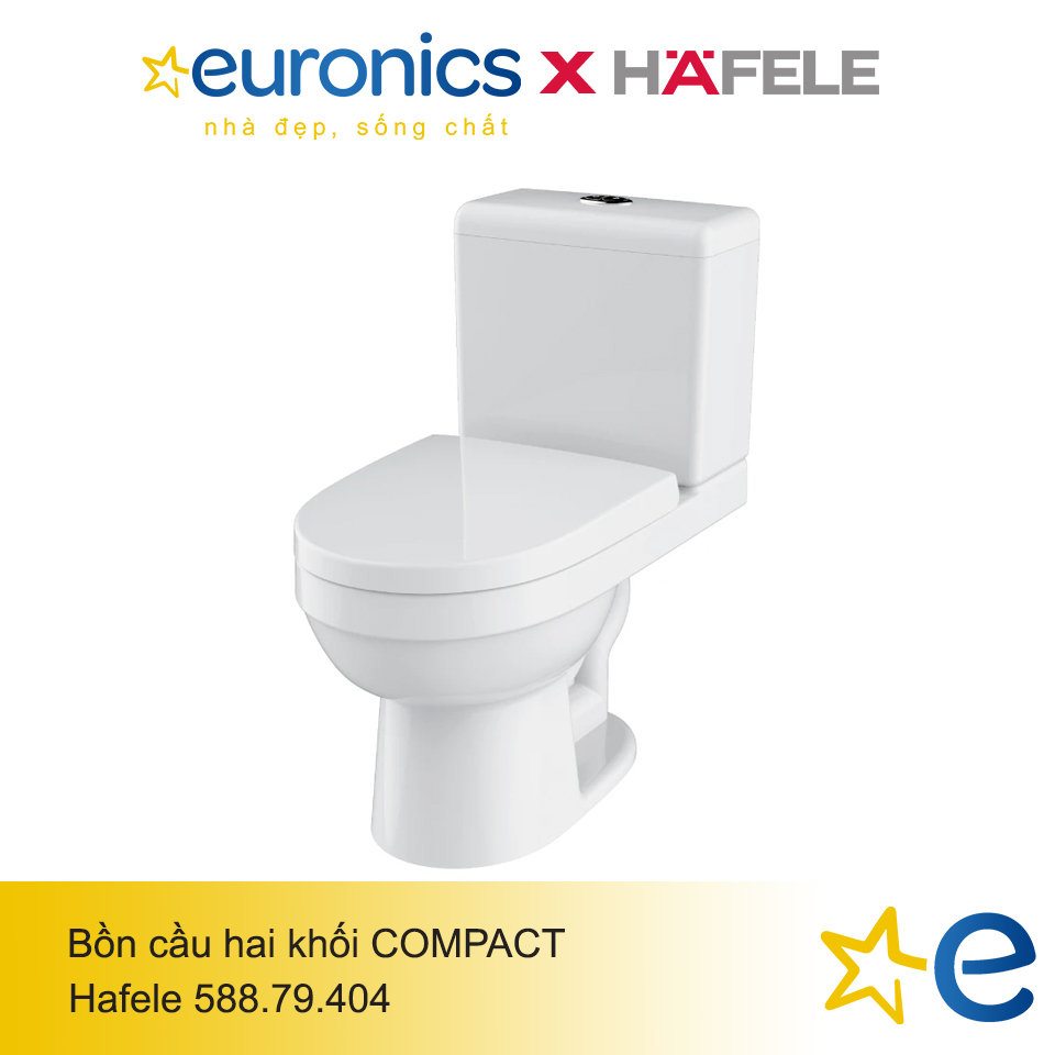 BỒN CẦU HAFELE 2 KHỐI COMPACT/588.79.405