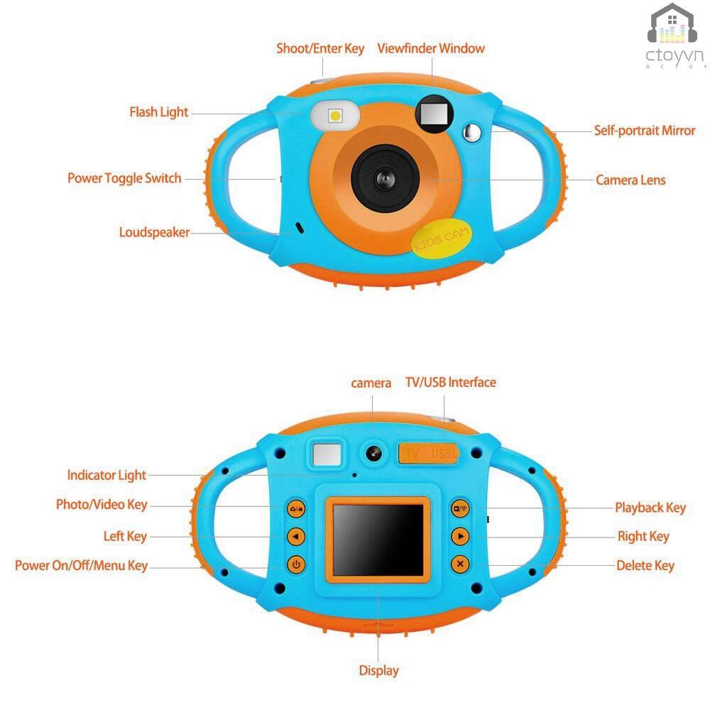 Camera kỹ thuật số WiFi Max. 5 Mega Pixels với pin Lithium dễ thương cho bé