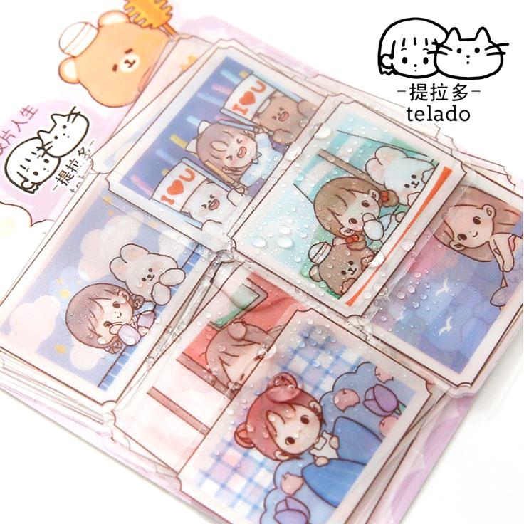 Bộ 40 sticker Telado dễ Thương E101