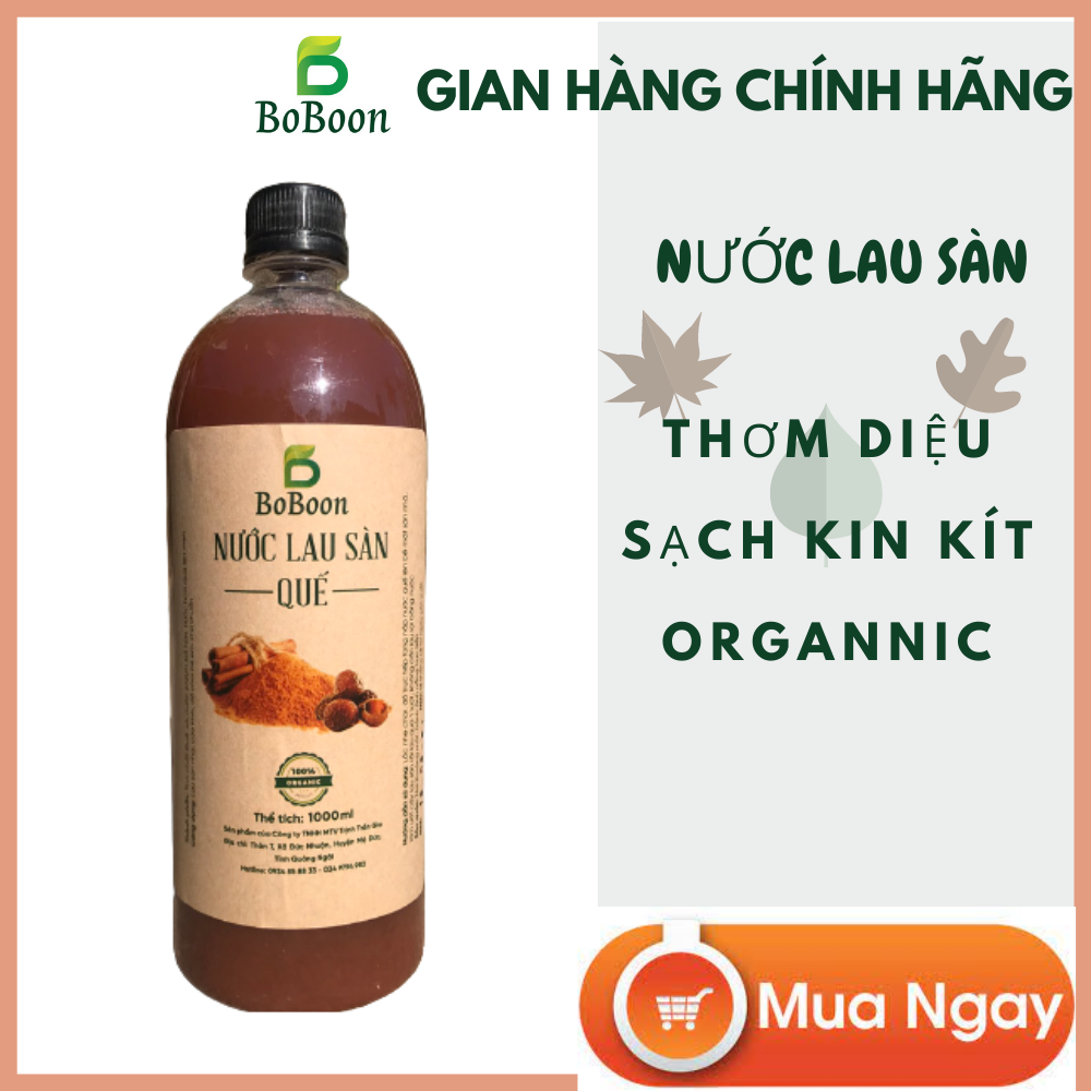Nước lau sàn organic từ bồ hòn, vỏ dứa và vỏ quế