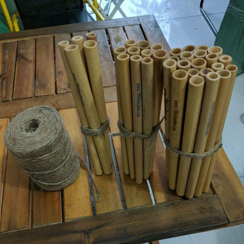 5 cây Ống hút tre tự nhiên