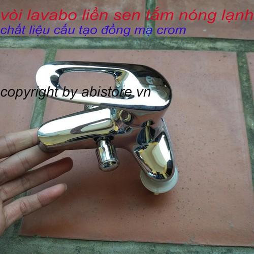 BỘ VÒI SEN LIỀN VÒI CHẬU LAVABO GIÁ RẺ, SEN TẮM LIỀN VÒI RỬA MẶT NÓNG LẠNH