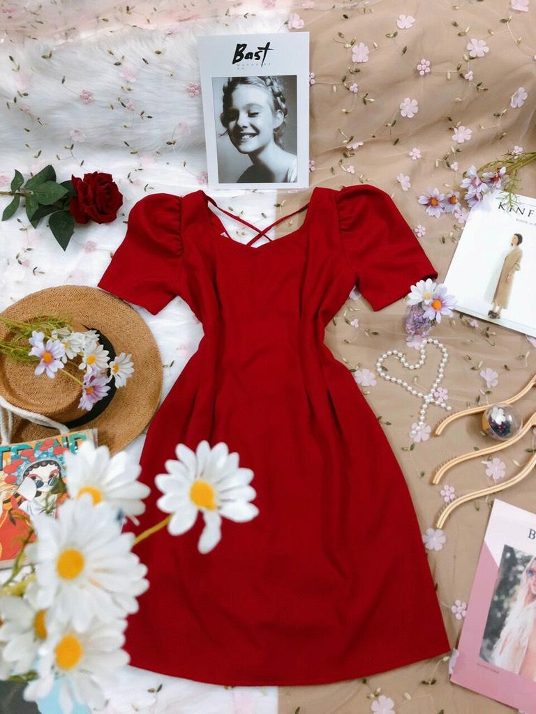 ĐẦM XÒE CHIẾT EO CHÉO DÂY LƯNG 77031575