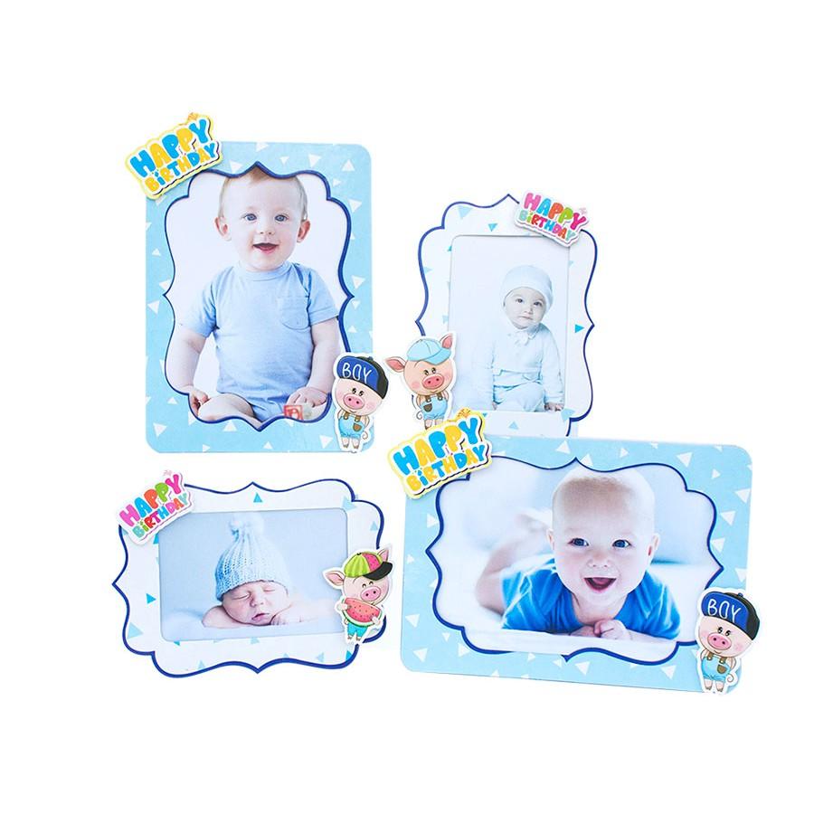 KHUNG HÌNH GIẤY CHỦ ĐỀ BÉ TRAI - SET 4 KHUNG