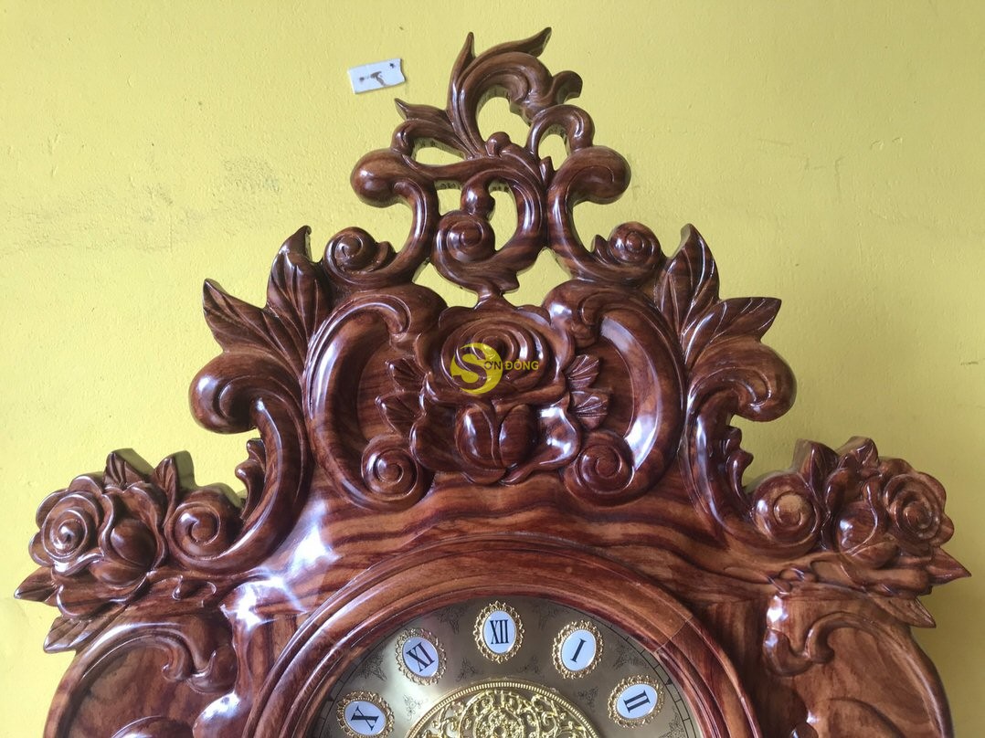 Đồng hồ cây đàn gỗ hương – DH12