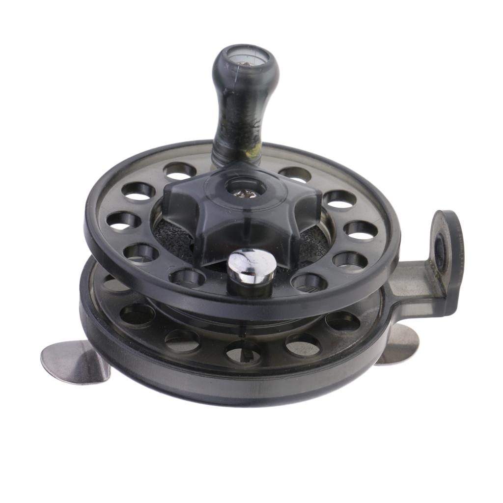 Plastic Fly Fishing Reel Lightweight Rock / Raft / Ice Fishing Reel Wheel