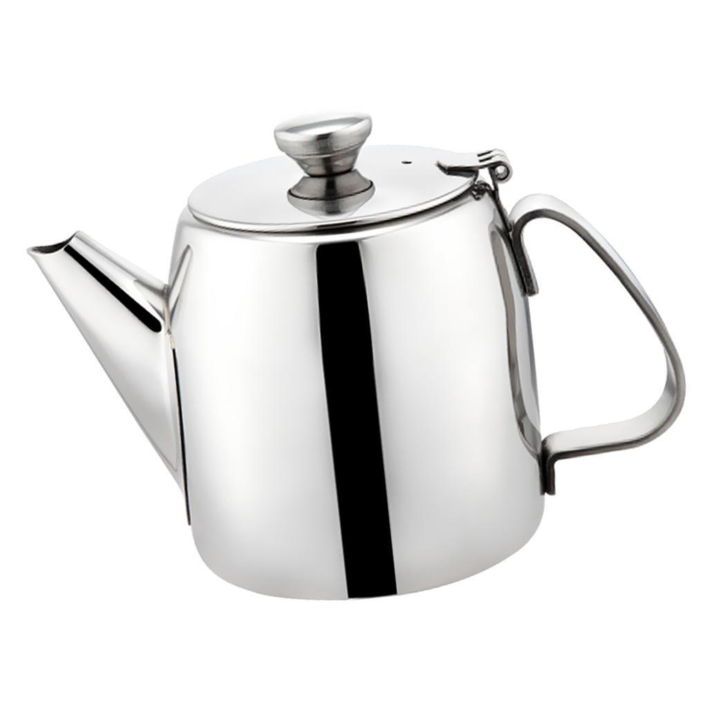 2Pcs 500ml Stainless Steel Teapot Cold Water Kettle Jug Coffee Pot Handle