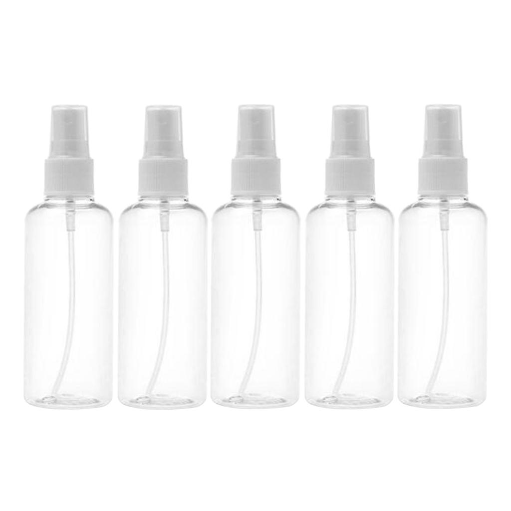 40x 100ml Mini Clear Plastic Spray Fine Mist Sprayer Makeup Atomizer Bottles