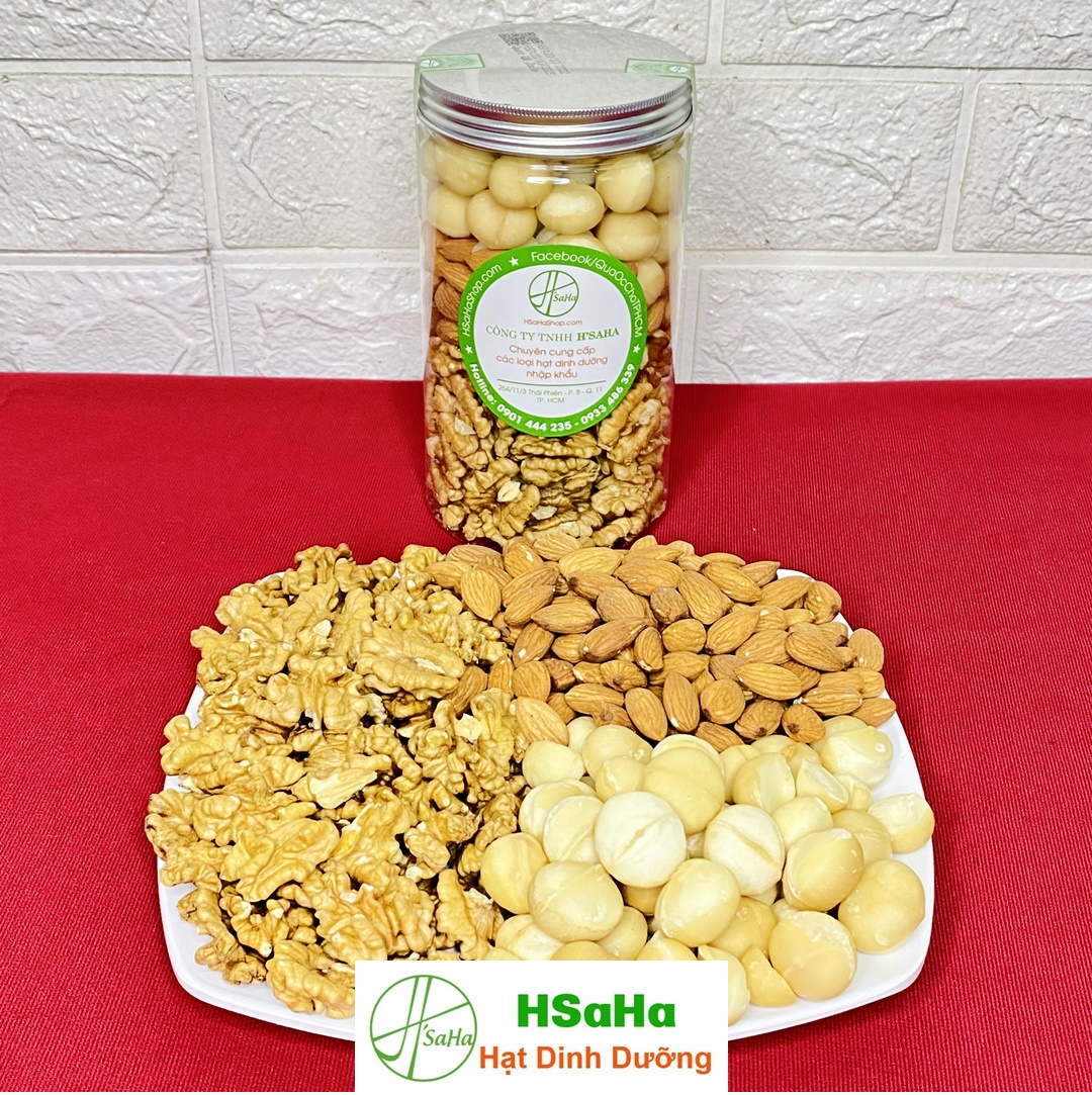 Mix Các Loại Hạt Cho Bà Bầu - 3 Loại Tách Vỏ - HSaHa 500g