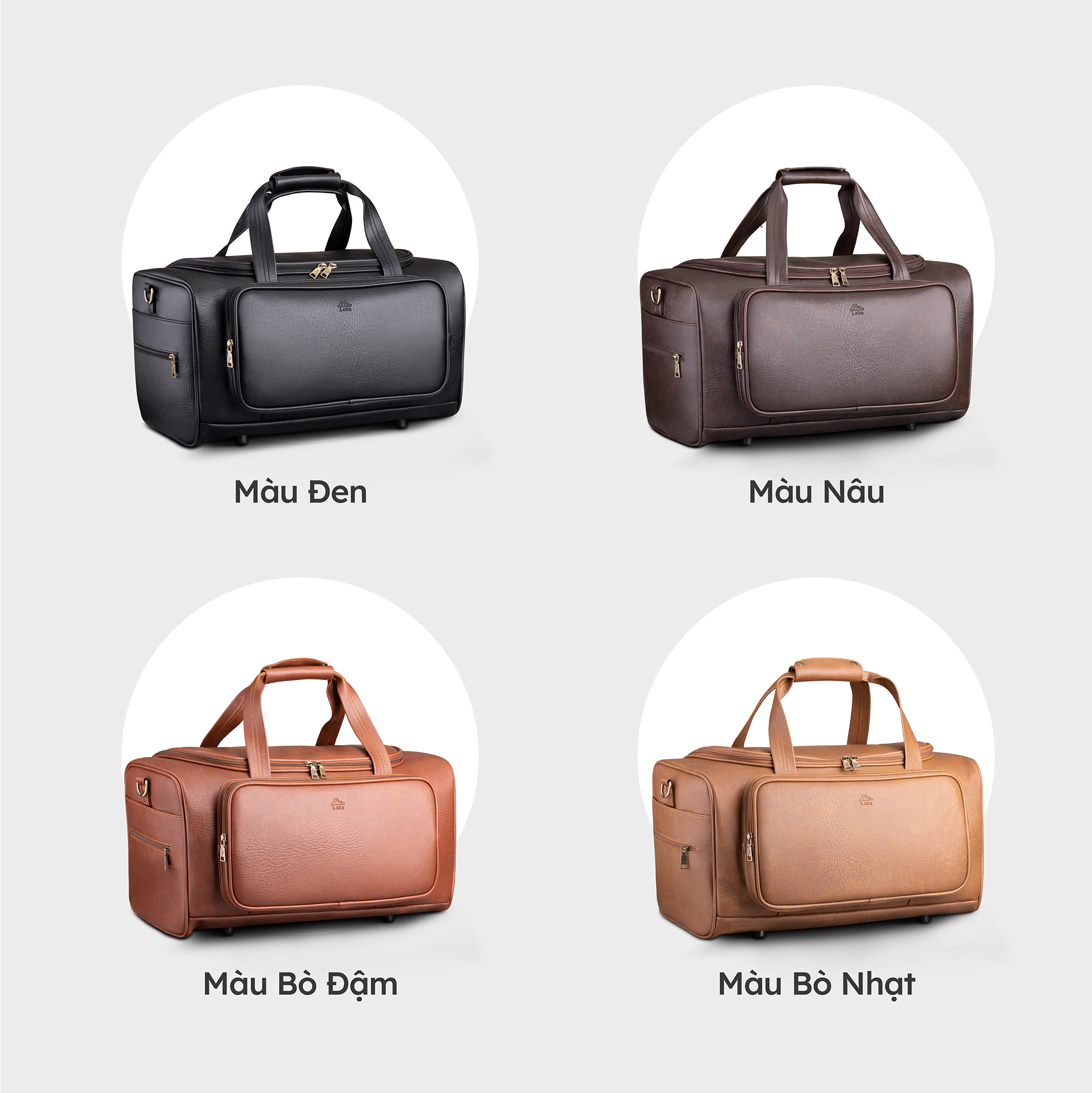 Túi du lịch Lata ( Thời trang nam, nữ tiện lợi cỡ lớn - Túi da TR17 )