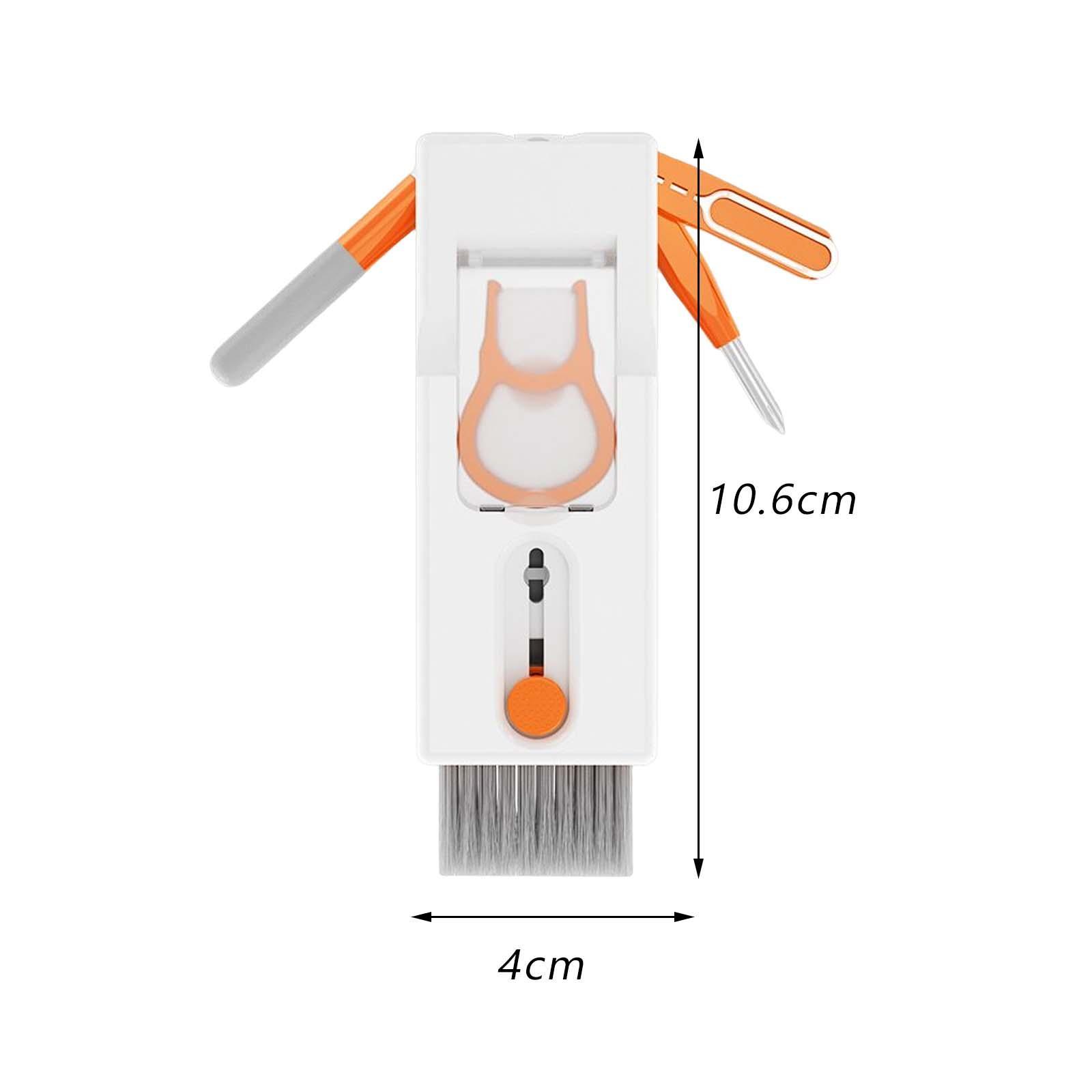11 in 1 Phone Keyboard Cleaner Portable Retractable Soft Brush for Headphone Laptop