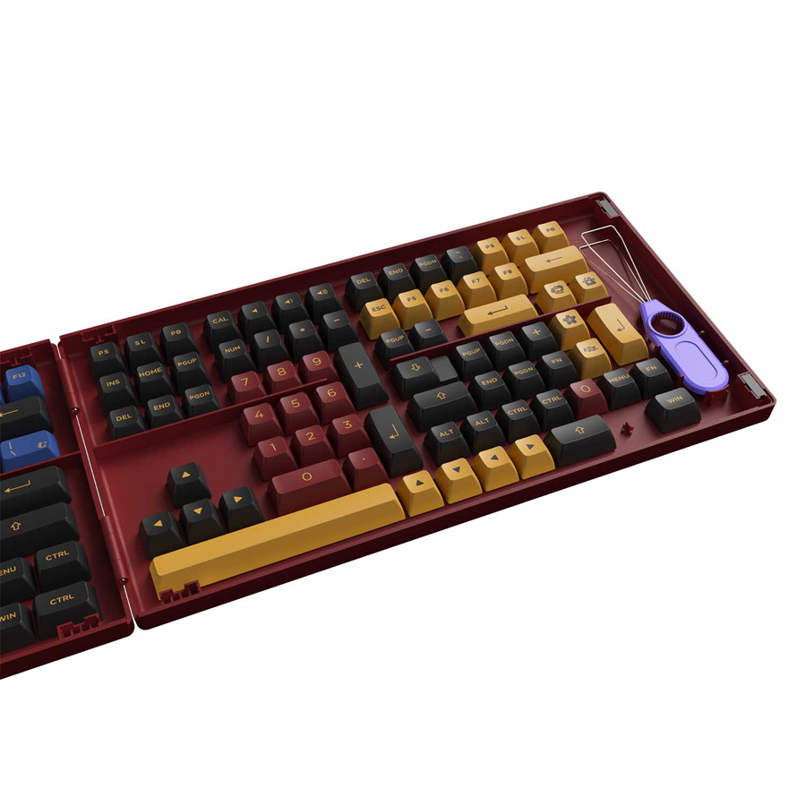 Nút Bàn Phím Cơ AKKO Keycap Set - Red &amp; Blue Samurai (ASA Profile) - Hàng Chính Hãng